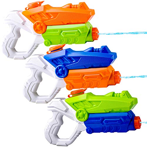 JOYIN 3 Pack Kids Water Guns Super Water Pistol Blaster Toy Water Soaker Squirt Guns for Kids Summer Swimming Pool Beach Sand Outdoor Water Activity Fighting Play Toys