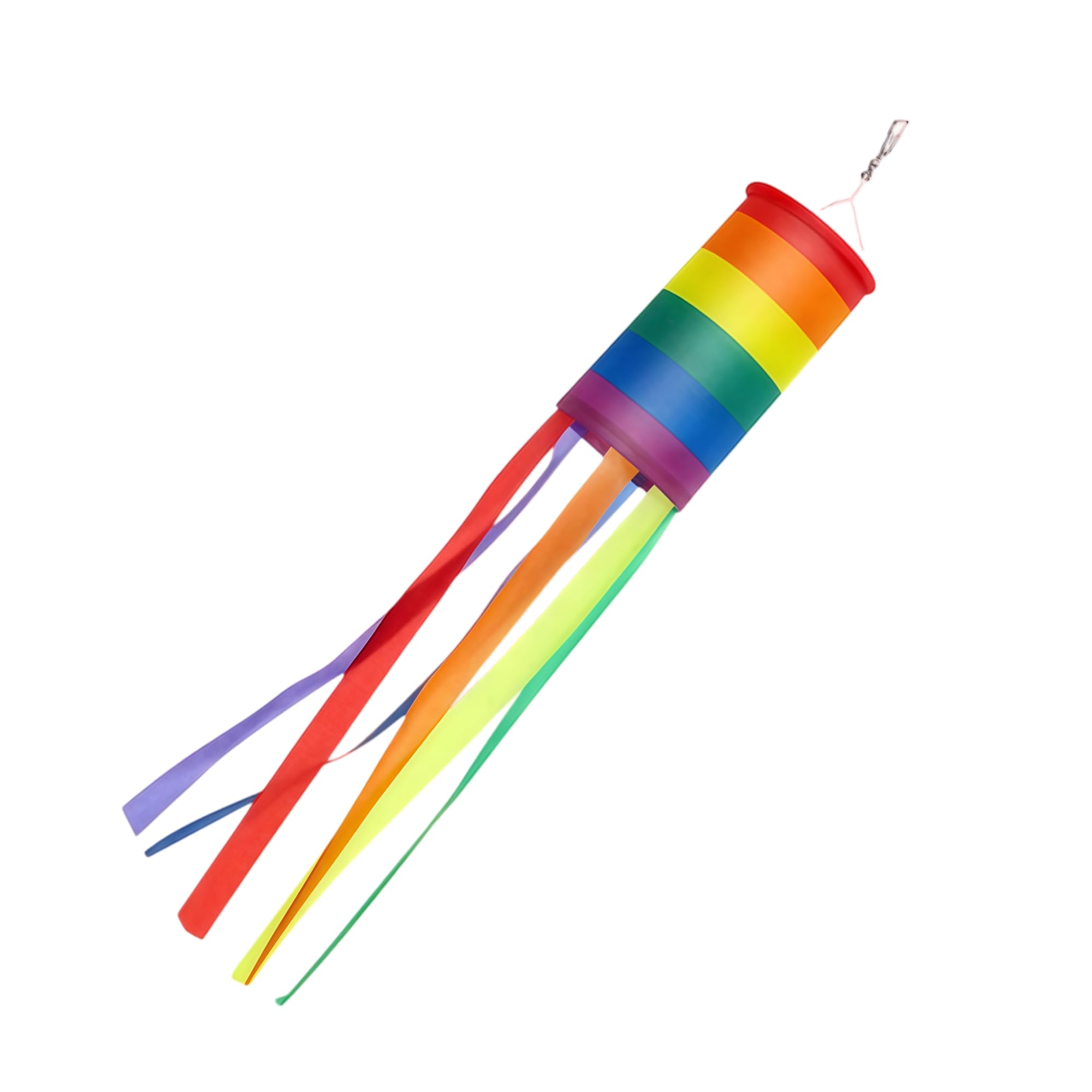 Rainbow Windsock 2 Pieces 1M 39 (Inch) Outdoor Windsock Colourful Garden Camping Hanging Flag Decoration Wind Sock for Backyard Tent Caravan