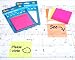 Redi-Tag SeeNote Stickies Transparent Sticky Notes, 50-Pack, 3 x 3 Inches, Neon Orange (23773)