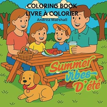 Paperback Summer vibes D’été: Coloring book