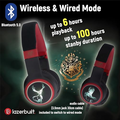 Casque Harry Potter Bluetooth et filaire 2-en-1 avec micro - 4