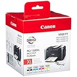 Canon PGI-1500 XL Druckerpatronen Multipack - Patronen Tintenpatronen (Schwarz Cyan Magenta Gelb) Original für MAXIFY Drucker