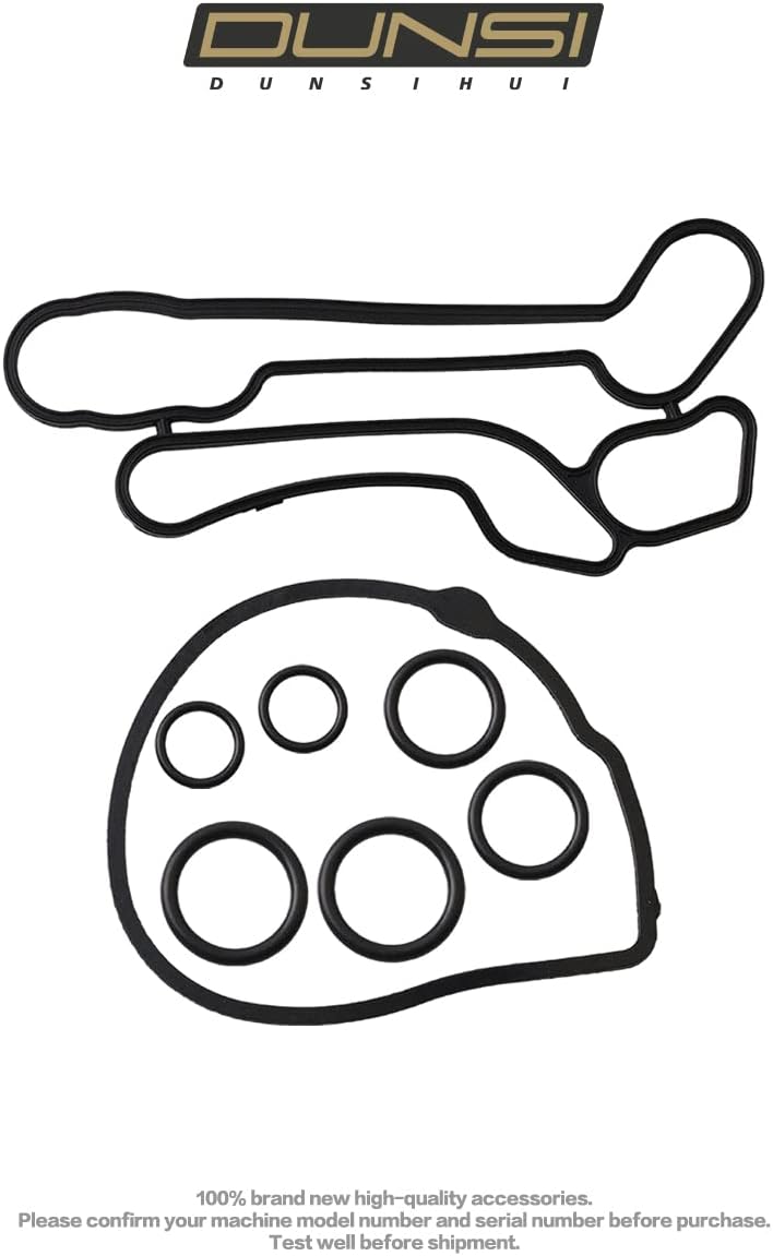 DUNSIHUI 55354071 Engine Oil Cooler Gasket Kit Compatible With Cruze G3 Astra Aveo Aveo5 Engine Oil Cooler Gasket Seal Repair Kit