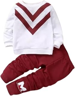 CALOTROPIS FASHION DOUBLE V WHITE T-SHIRT MAROON PANT Price In India