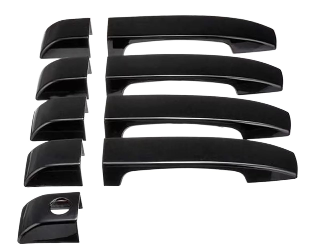 Ningruibhd One Color Car Sliding Outer Door Handle For L322 2002-2012 Car Door Handle Covers Exterior Handles Trim(Bright Black)