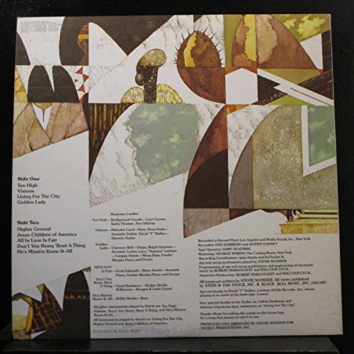 Stevie Wonder - Innervisions Record image 4
