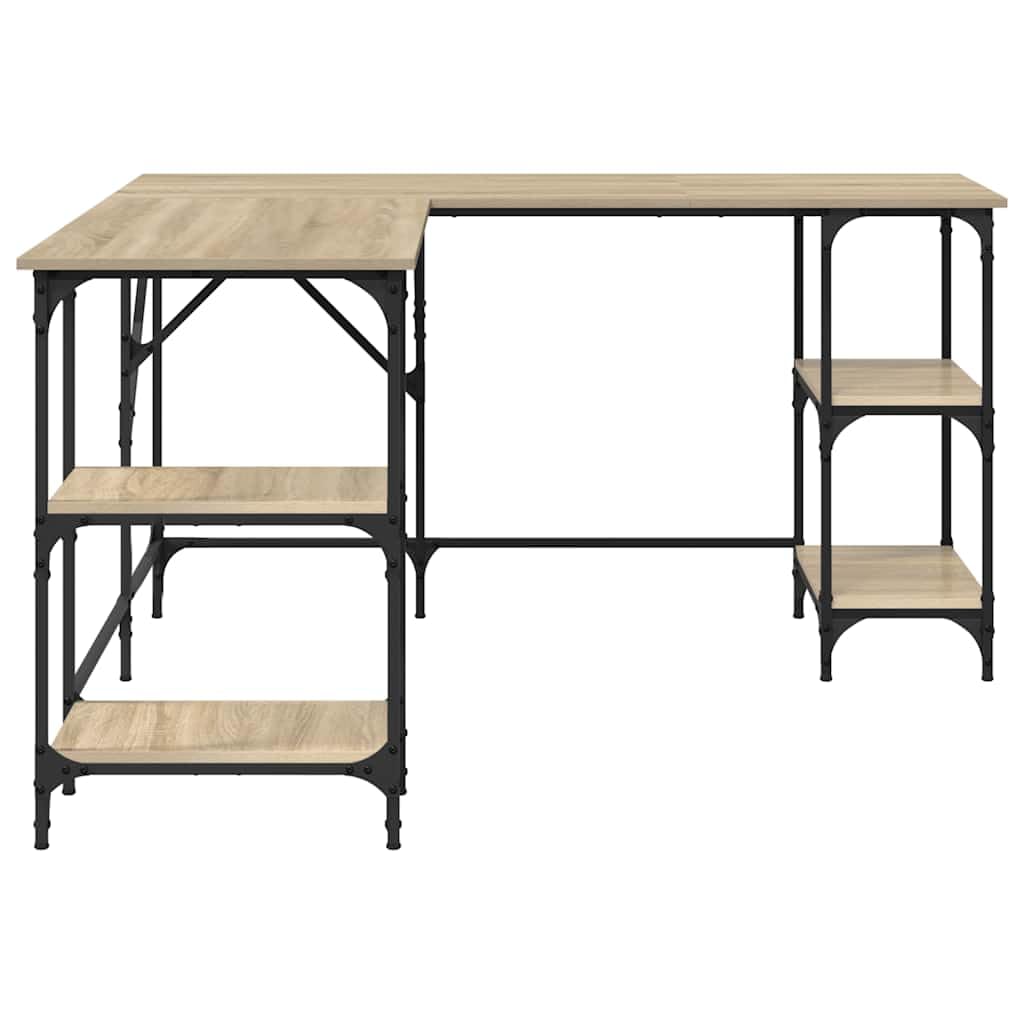 vidaXL Escritorio, Mesa de Estudio, Escritorio para Ordenador Documentos, Mueble para Oficina Despacho, Madera de Ingeniería Roble Sonoma