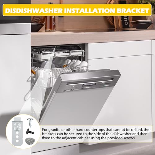 Image of 2 Pack DD98-01051C Dishwasher Installation Brackets Kit
