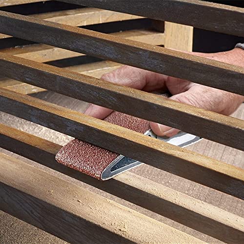 FEIHU Aluminiumoxid-Schleifbänder,40x303mm Schleifband.zum Polieren Metall, Holz. jeweils 3x40/80/120/180/320 Körnung,Schleifband-Set,|für Bandschleifer | Handschleifer Schleifband 15 Stück