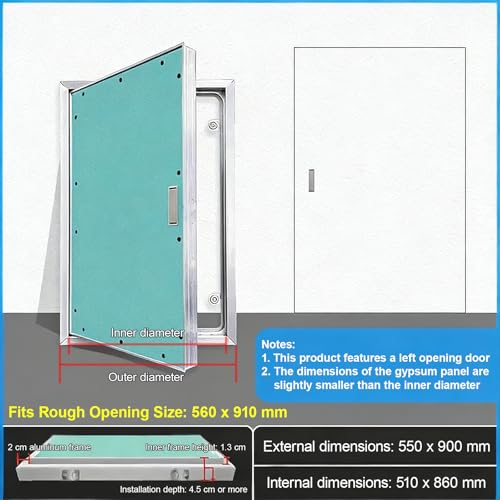Acceso a fontanería y HVAC sin romper pladur con panel de aluminio 3