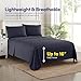 1500 Supreme Collection King Sheet Sets Navy Blue - Luxury Hotel Bed Sheets and Pillowcase Set for King Mattress - Extra Soft, Elastic Corner Straps, Deep Pocket Sheets, King Navy Blue