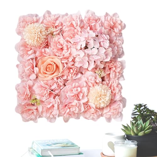 Pantalla De Cerca Para Jardín: Panel De Pared De Flores, Fondo Floral De Seda, Decoración Resistente Al Calor, Fácil Instalación, Colgante Vívido | Paneles Decorativos De Flores Para Escenario