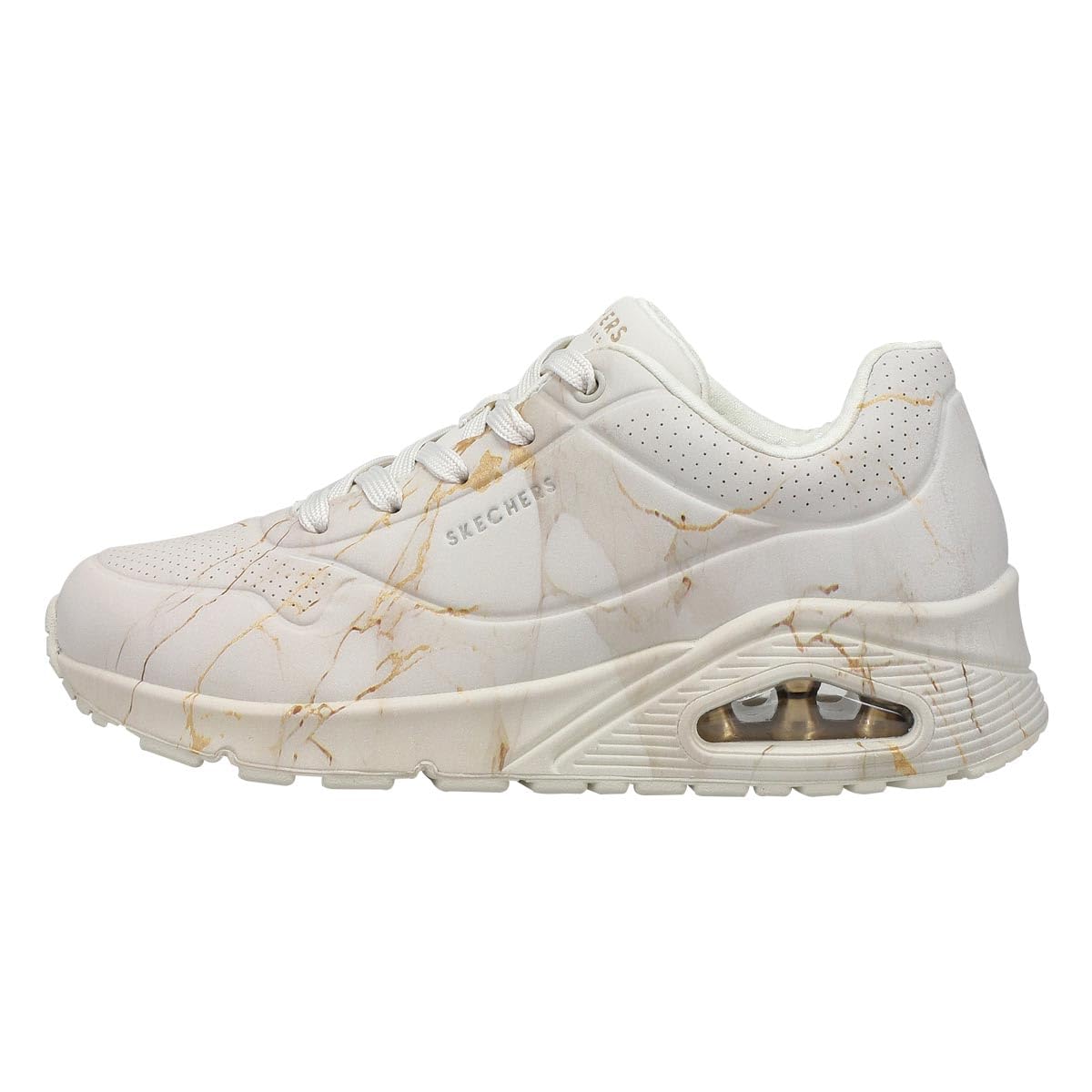 Skechers Street Uno Mancala - Sneaker da donna, Bianco sporco-multi, 37.5 EU