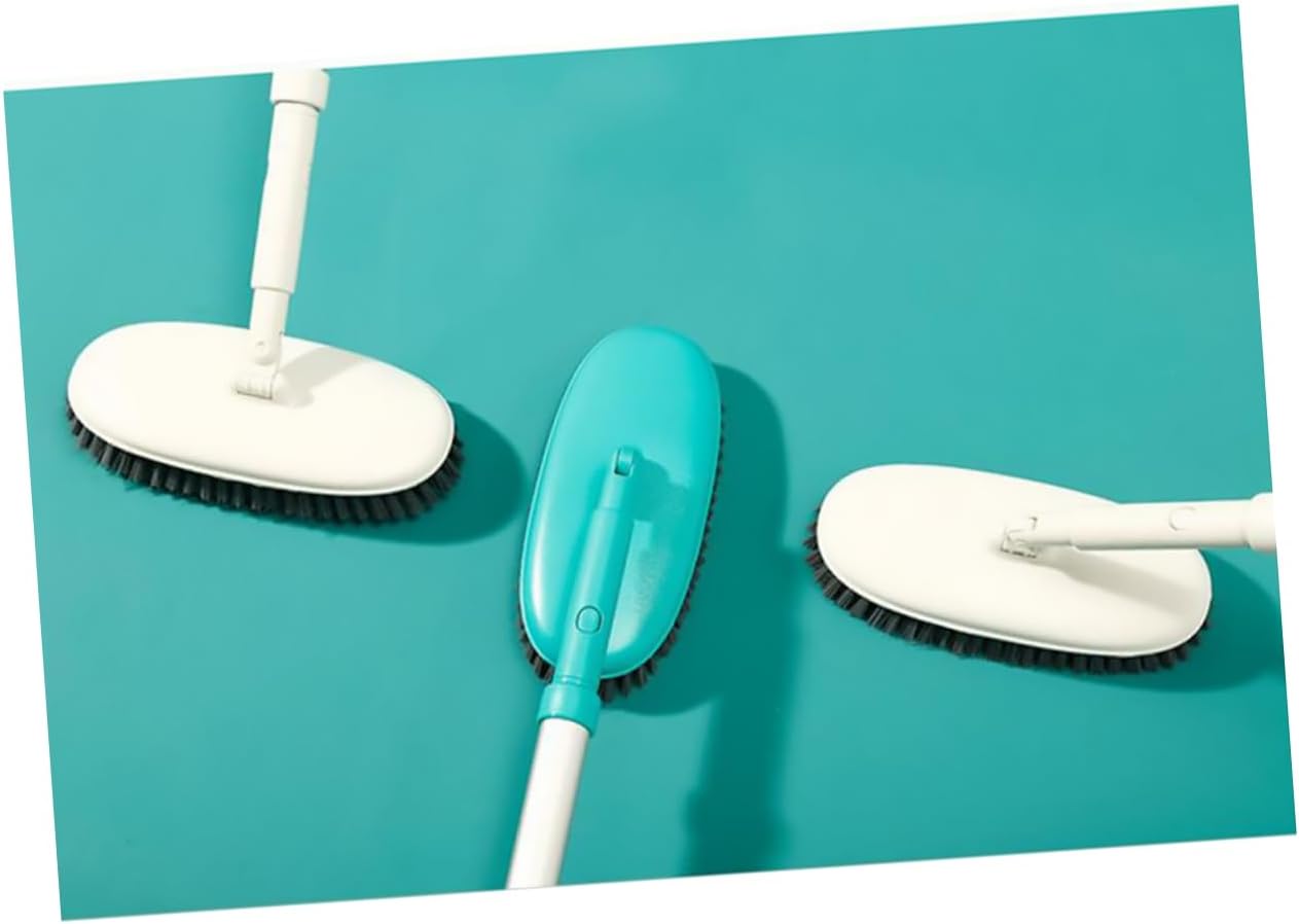 Long Handle Floor Flexible Floor Cleaning Brush Tile Floor Cleaner Tool Green for Tiles Hard Floors