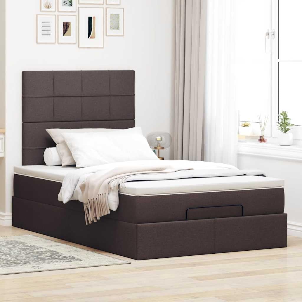 Letto contenitore con sollevamento idraulico 3 in 1 in tessuto morbido e