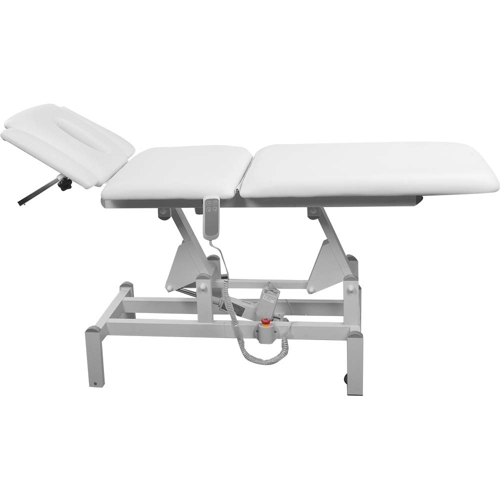 L08173 - Lettino per trattamenti completamente elettrico, colore: Bianco