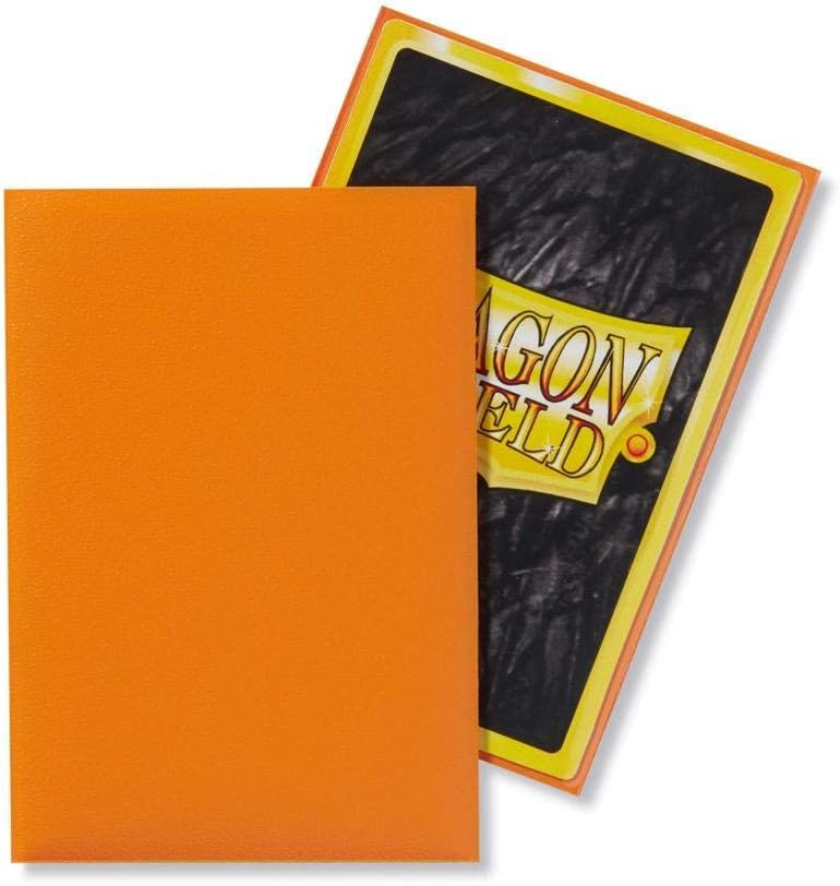 10 Packs Dragon Shield Matte Mini Japanese Orange 60 ct Card Sleeves Display Case