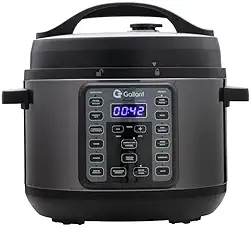 Panela de Pressão Elétrica Digital Gallant 4L GPP04 15 Funções Clique E ProntoTitanium 1000w 127v