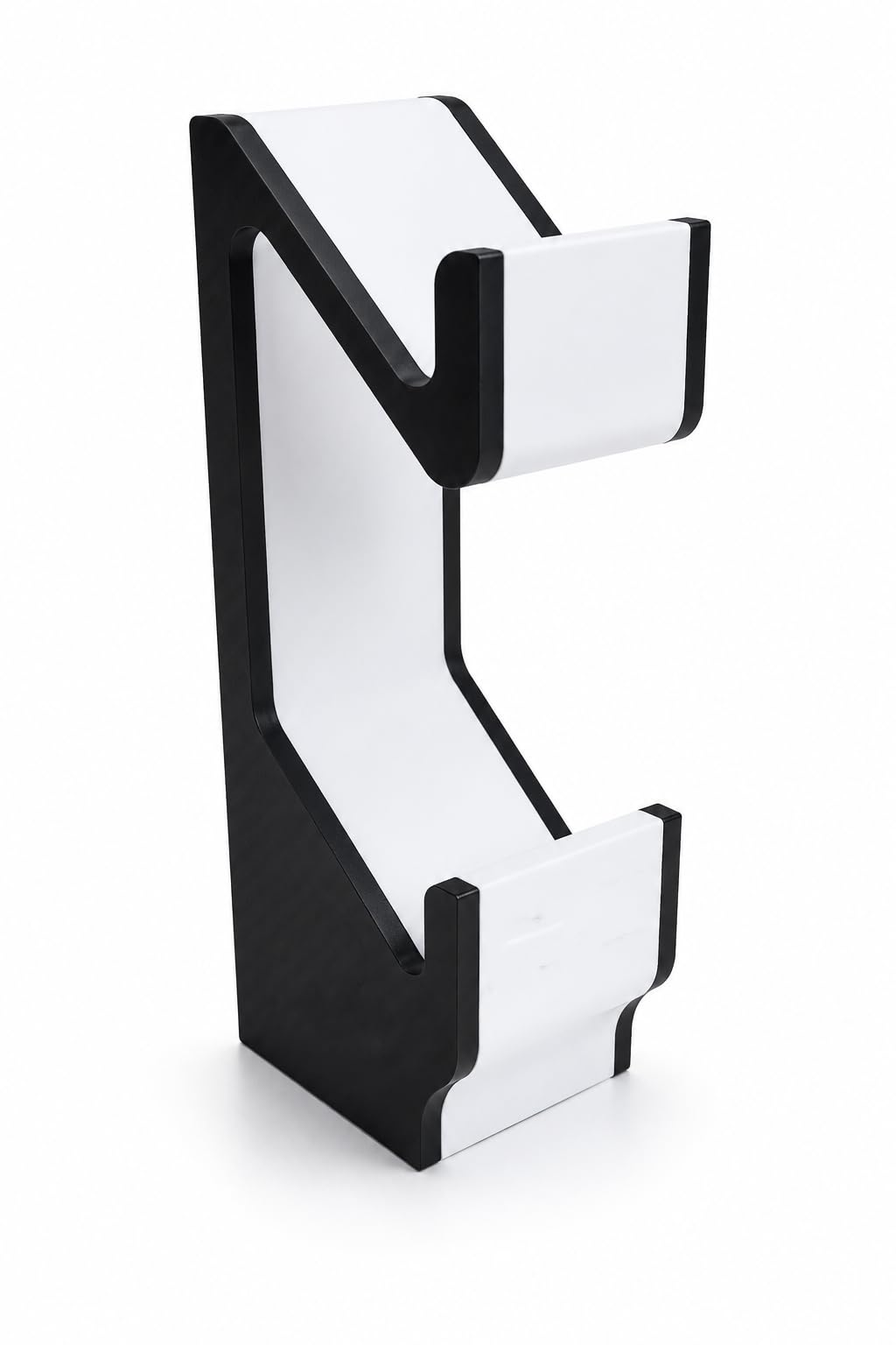 DualSense Vertical Controller Stand Holder - Display Organizer Dock for DualSense Wireless Controller, Space Saving Gaming Desk Accessory, Easy Installation, Black White-picture-20