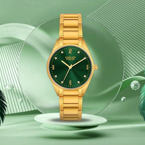 Image of Carlos Philip Majesta Series Premium Luxury Analog Watch | Heritage-Inspired Design | Stainless Steel Build | Exclusive Dial Colors | Japanese Quartz Movement