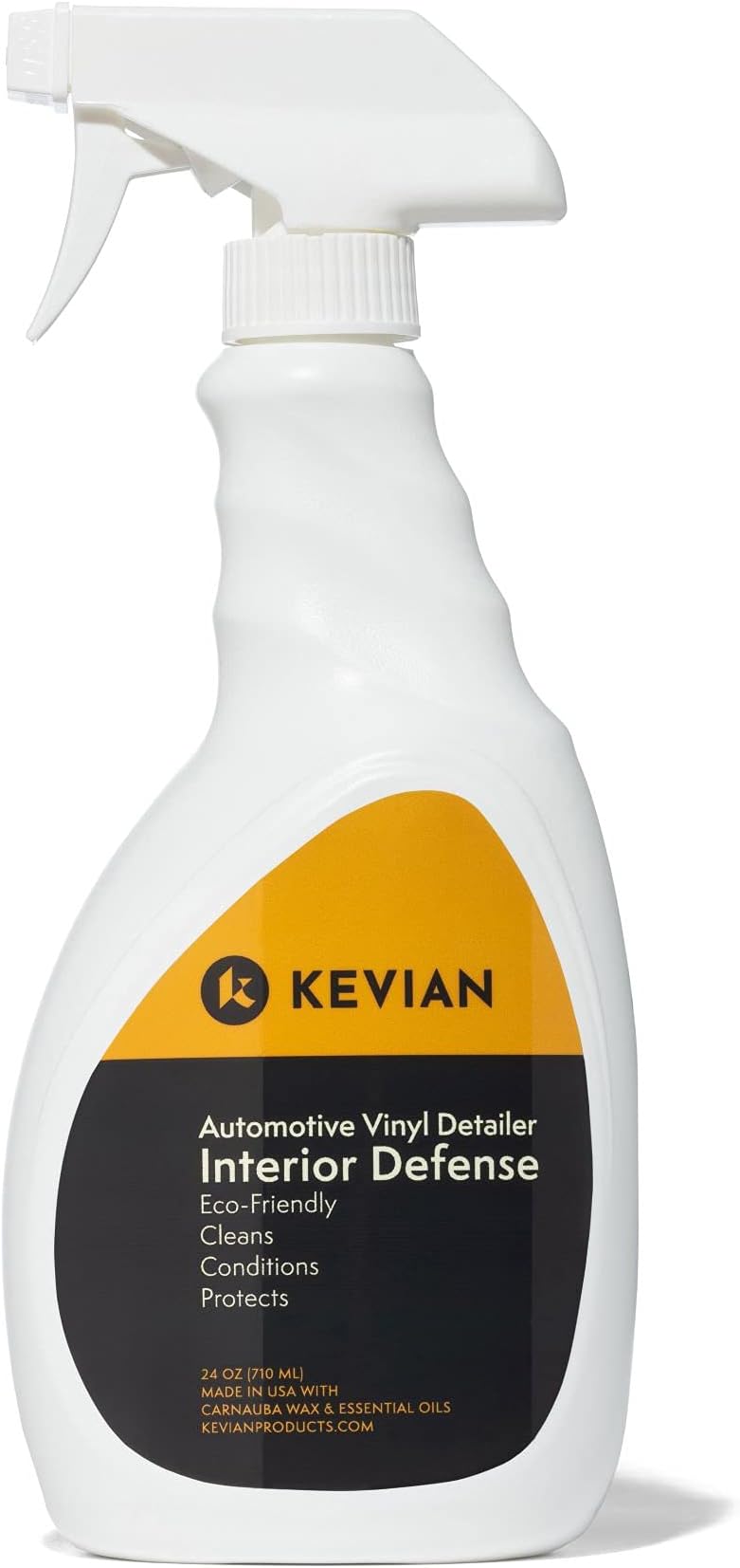 BooYah Clean! Interior Defense Car Interior Cleaner & UV Protection Spray 24 oz Low-Gloss Non-Oily Dashboard Cleaner with Carnauba Wax Prevents Drying & Cracking on Vinyl Plastic Trim & Leather
