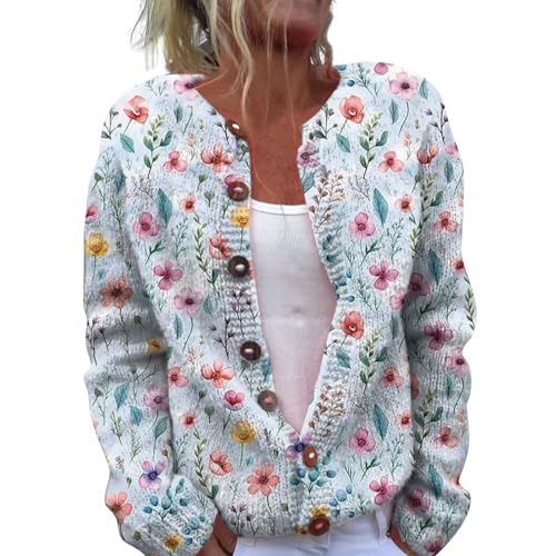 Christmas Sweater Cardigan for Women 2024 Going Out Spring Vacation Ugly Sweaters Long Sleev