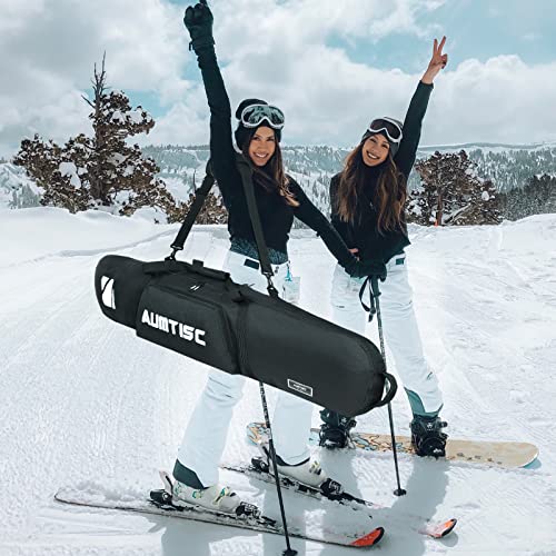 AUMTISC Snowboardtaschen Boardtaschen Skitasche Skiausrüstung Snowboard Aufbewahrung Snowboard Reisetasche Gepolsterte Skitasche Skiausrüstung Skireisetasche Lange