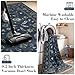 Wonnitar 5x7 Washable Area Rug, Non Slip Vintage Floral Rug for Bedroom, Ultra-Thin Stain Resistant Floor Carpets Rugs for Living Room Dining Room Home Office,(Blue,5x7)