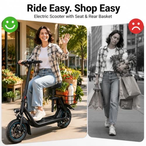 AWWSCOOTER C1 Electric Scooter with Seat
