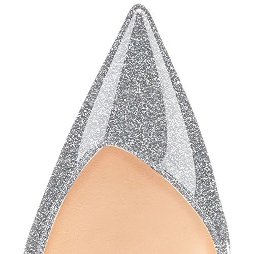 SAMMITOP Women's Pointed Toe Slingback Pumps High Heel Party Evening Dress Shoes4