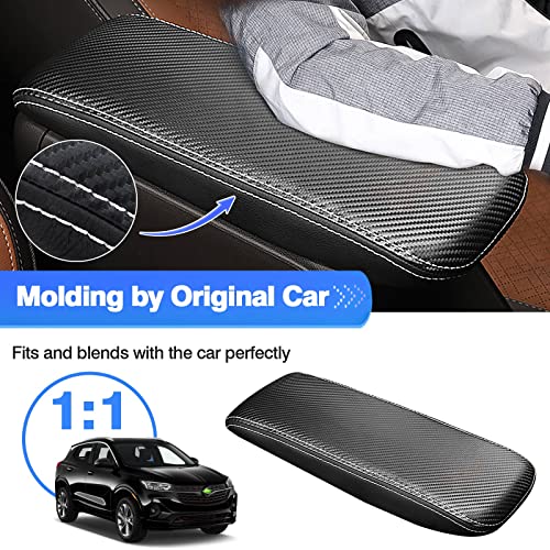 Image of Autorder Center Console Cover for 2020 2021 2022 2023 2024 Buick Encore GX Accessories Armrest Cover Anti-Scratch Middle Console Pad Leather Armrest Protector