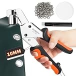 TOWOT Grommet Eyelet Punch Kit with 500pcs 10mm Eyelets – Handheld Manual Press Tool for Tarpaulin, Canvas, Leather, Fabric – Ideal for DIY Crafting & Repair Projects