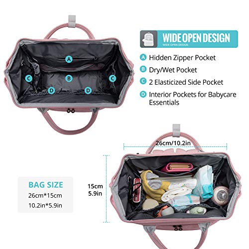 Lovevook Diaper Bag Backpack, Baby Bag Large Capacity Diaper Bag Tote Maternity Nappy Bag, Waterproof And Stylish… #TOP1