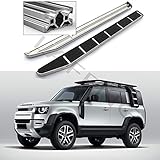 Paso lateral de acero inoxidable para Defender 110 L851 2020 2021