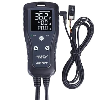 Digital Humidity Controller Pre-Wired Humidistat Outlet Humidifier Dehumidifier for Mushroom Greenhouse Reptile Fermentation Homebrewing