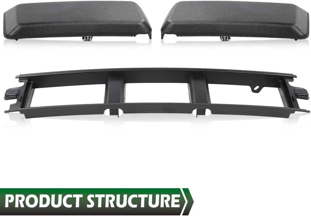 GRAND ORANGE Front Lower Grille Trim Panel & Bumper Guards Pads Inserts End Caps Compatible With Ford F150 2018-2020 JL3Z17B968BB ABS