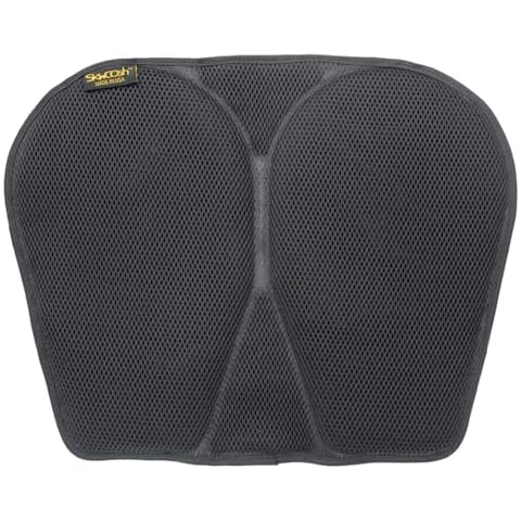 Skwoosh Classic Kayak Paddling Gel Seat Pad with Airflo Breathable and Cushioning Mesh Fabric | Patented TekPad Fluidized Gel for Sitting Pressure Relief | Made in USA Cover