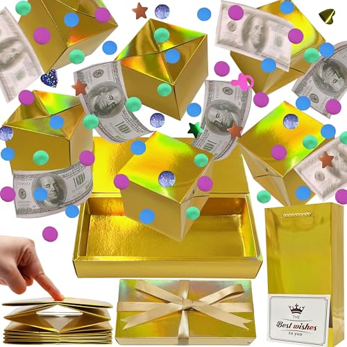 JINSTABAG Surprise Gift Box Explosion for Money, DIY Unique Folding