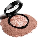 Colour Correcting Powder Foundation, Baked Foundation for Mature Skin, Long-lasting 24H Wear, Shimmer Brick Pressed Bronzer, Medium to Full Coverage, Transfer, Water & Sweat Resistant（#03）