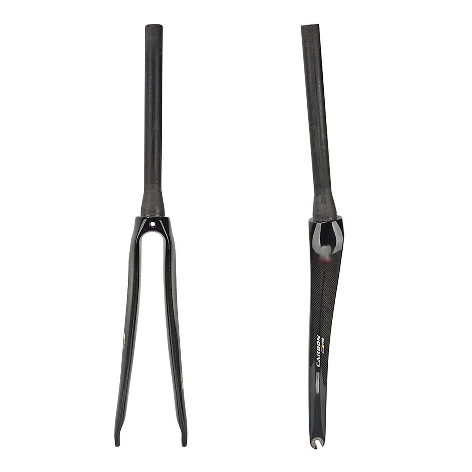 ZXGSXIOU For 700C Wheel T800 Full Carbon Fiber Bike Fork 28.6mm Tapered Tube Rigid 3k Ultra Light Bicycle Front Forks Fit Road