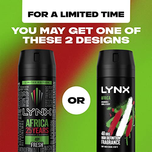 Lynx Africa the G.O.A.T. of fragrance Aerosol Bodyspray 48 hours of odour-busting zinc tech deodorant to finish your style 6x 150 ml - Image 5
