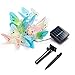 Kohree Butterfly Solar Lights, Colorful String Lights Fiber Optic Butterflies, 12 LED Solar Butterfly Fairy Lights for Outdoor Patio Yard Lawn Decoration