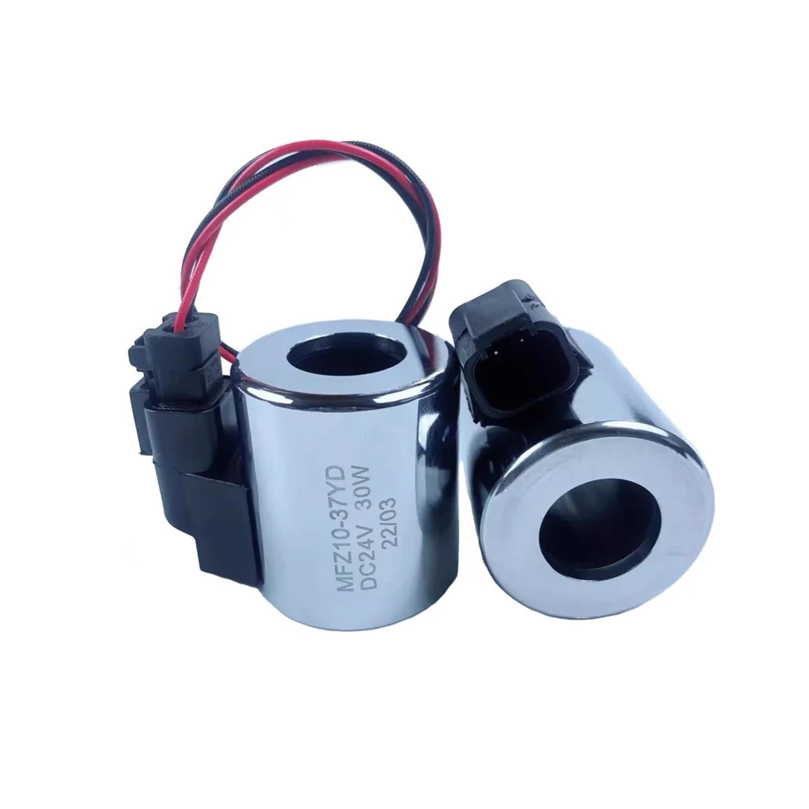 UWUKCJOKQ 1pcs MFZ10-37YD Coil Inner Diameter 23mm Height 51mm with Plug Outer 45mm 30W DC12V DC24V(DC24V with Plug)