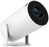 Mini Projetor Portátil 5G Wi-Fi 6 Bluetooth 5.0 Android 11 4K 1080P Full HD 8000 Lumens LED Auto Correção Trapezoidal Horizontal Rotação 180° Ideal para Projeções Cinemáticas