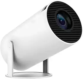 Mini Projetor Portátil 5G Wi-Fi 6 Bluetooth 5.0 Android 11 4K 1080P Full HD 8000 Lumens LED Auto Correção Trapezoidal Horizontal Rotação 180° Ideal para Projeções Cinemáticas