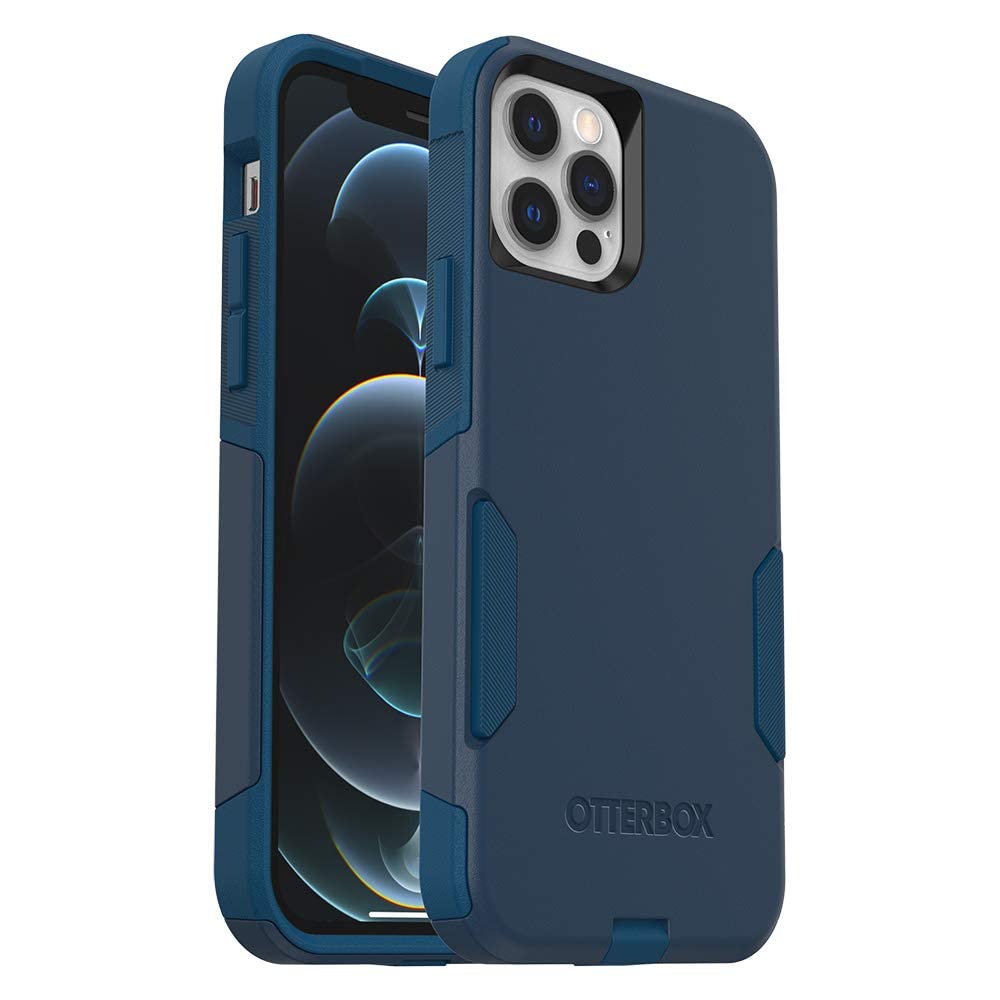 OtterBox Commuter Series Case for iPhone 12 Pro Max - Bespoke Way (Blazer Blue/Stormy SEAS Blue)