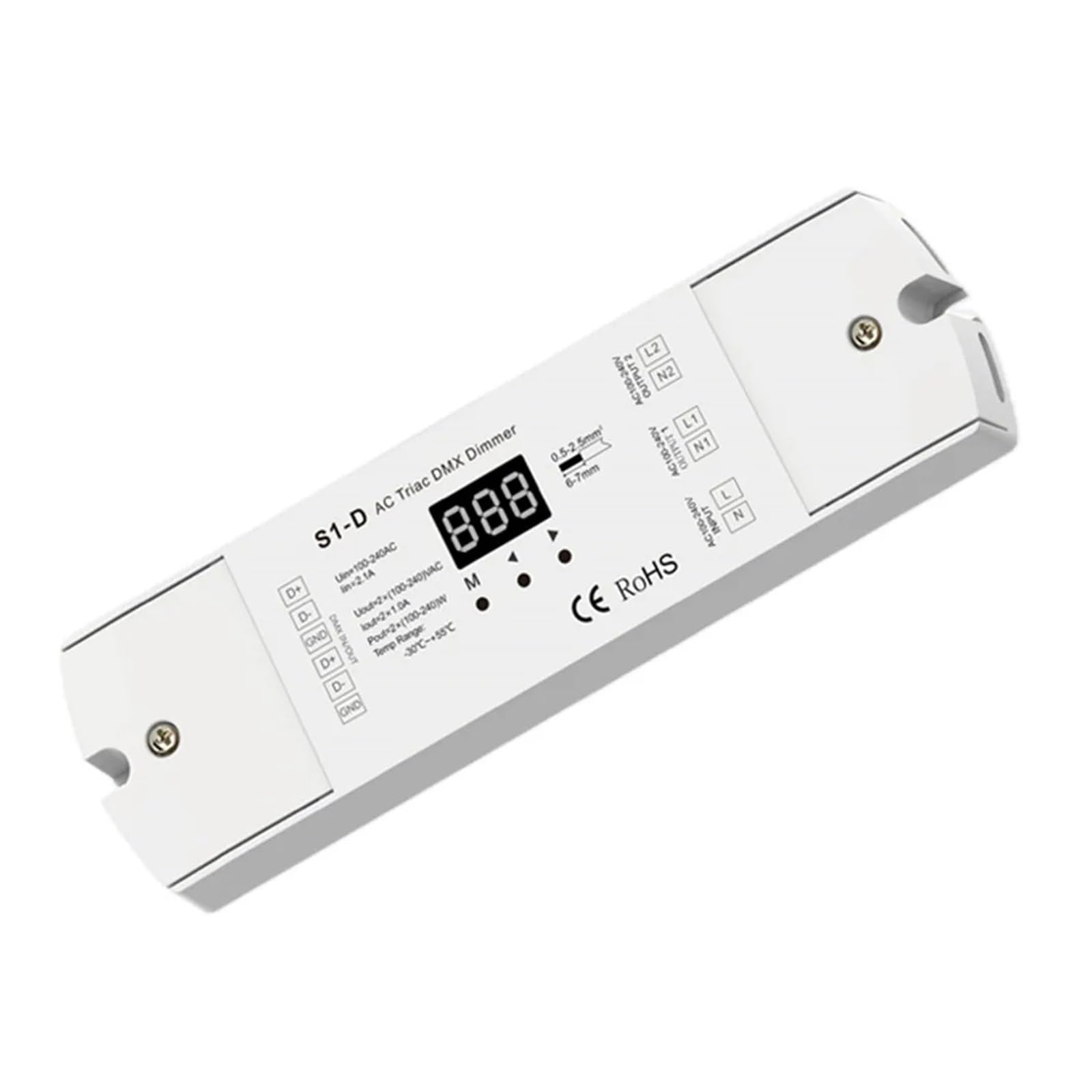 Variateur numérique Triac DMX512 résout le clignotement des LED avec la coupure de phase S1-D