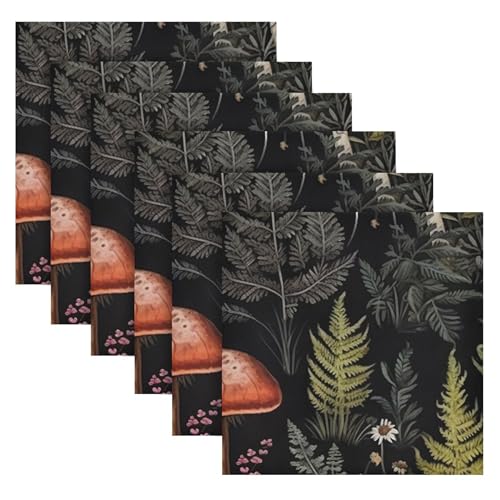 Servilletas de tela cuadradas set de 4 20 x 20 in miniatura 6