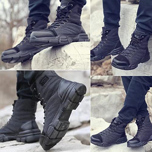 Image of SUADEX Steel Toe Boots for Men Women Indestructible Non Slip Comfortable Work Boot Safety Construction Shoes