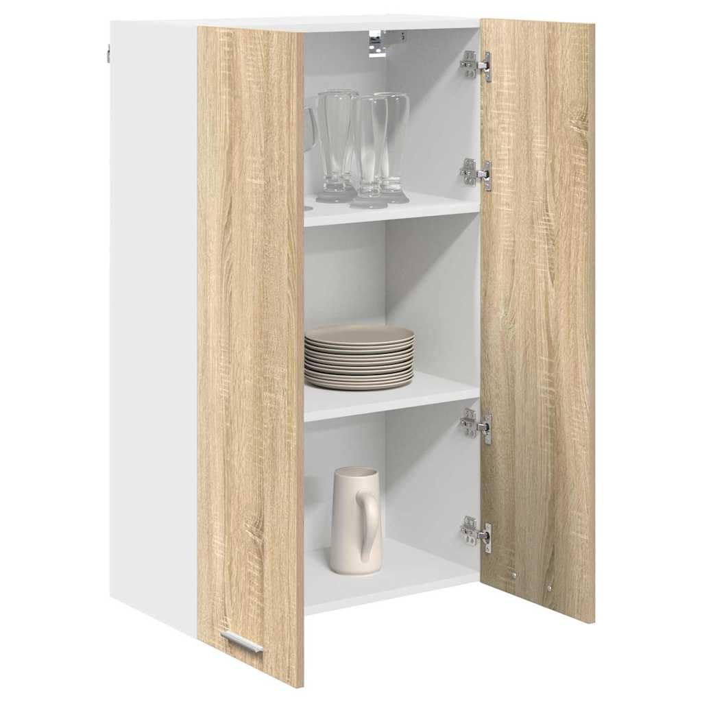 Vidaxl Sonoma Oak Hanging Cabinet 60 X 31 X 100 Cm Engineered Wood